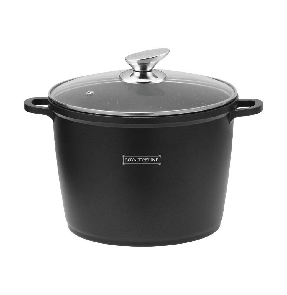 Faitout avec revêtement en marbre - D 24 cm - Noir