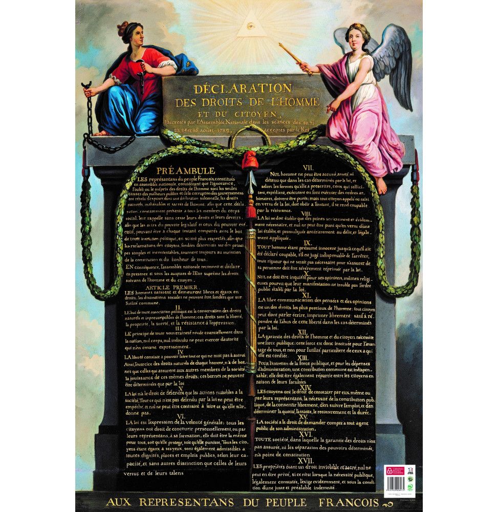 Poster pédagogique - Droits de l'Homme - 52 x 76 cm