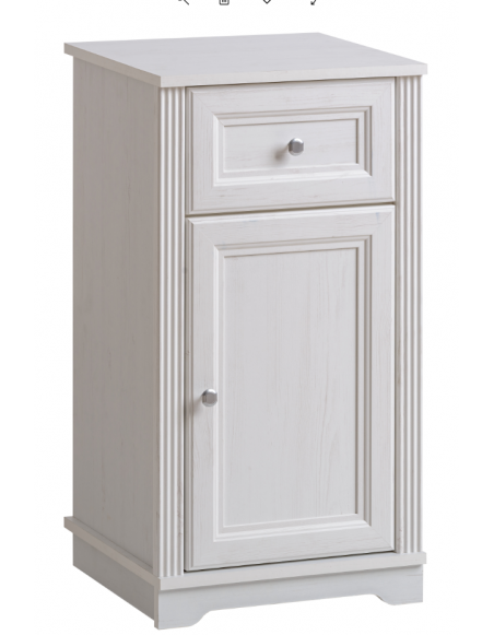 Armoire de salle de bain Lutecia White - 43 x 40 x 81 cm - Rangement