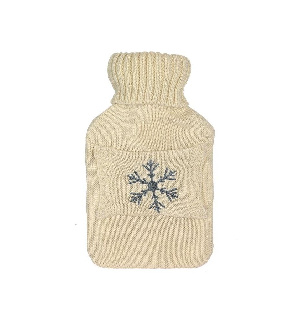 Bouillotte 1 L avec poche - Beige