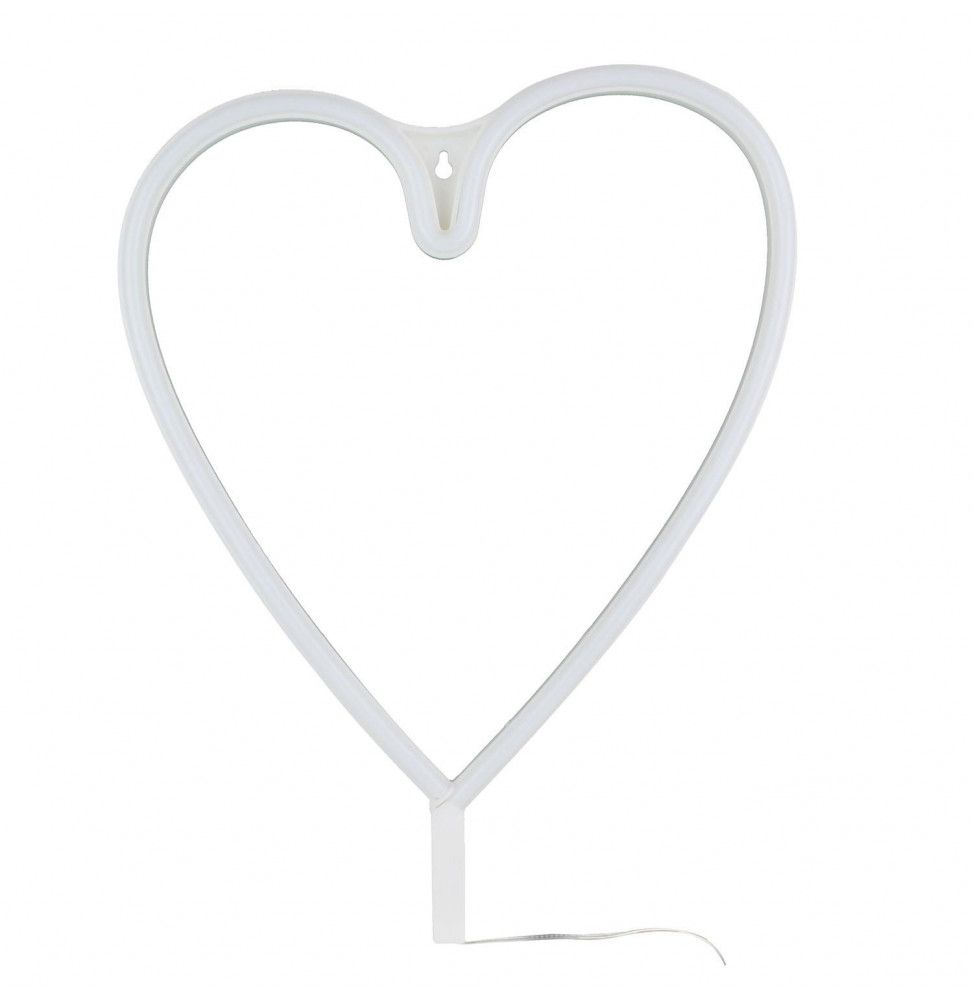Lampe néon en forme de coeur
