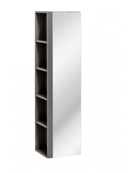 Grande armoire murale avec miroir - 35 x 30 x 140 cm - Twist Grey