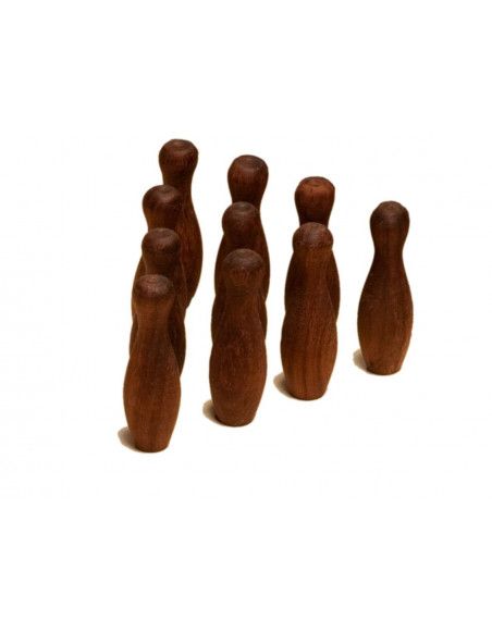 Set de 10 quilles pour Bowling Mango - Jeux en bois