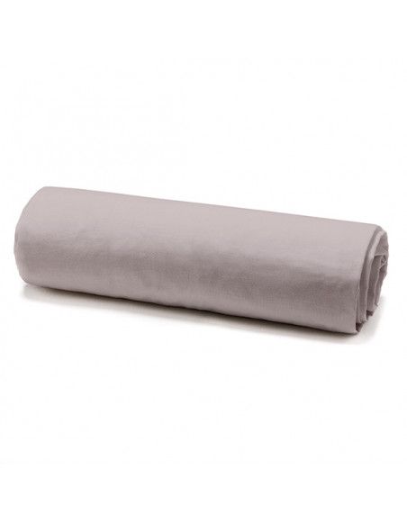 Drap housse percale 100% coton 78 fils - 180 x 200 cm - 2 personnes - Beige