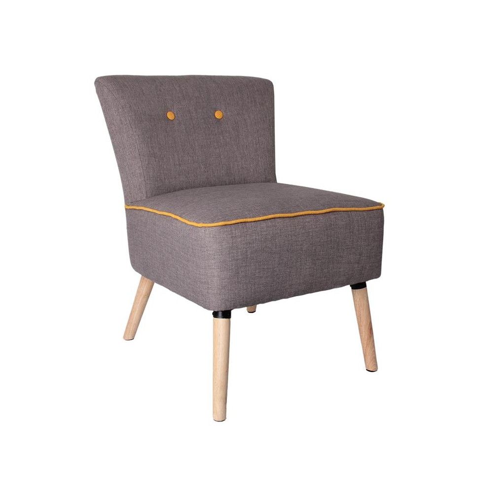 Fauteuil bicolore - Gris et jaune