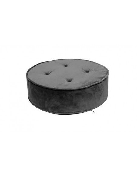 Coussin de sol en velours - Gris