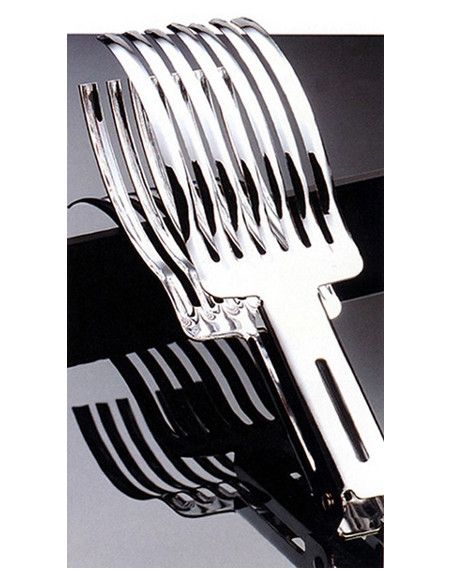 Pince à rôti en inox - Ustensile de cuisine pour la découpe régulière du roti