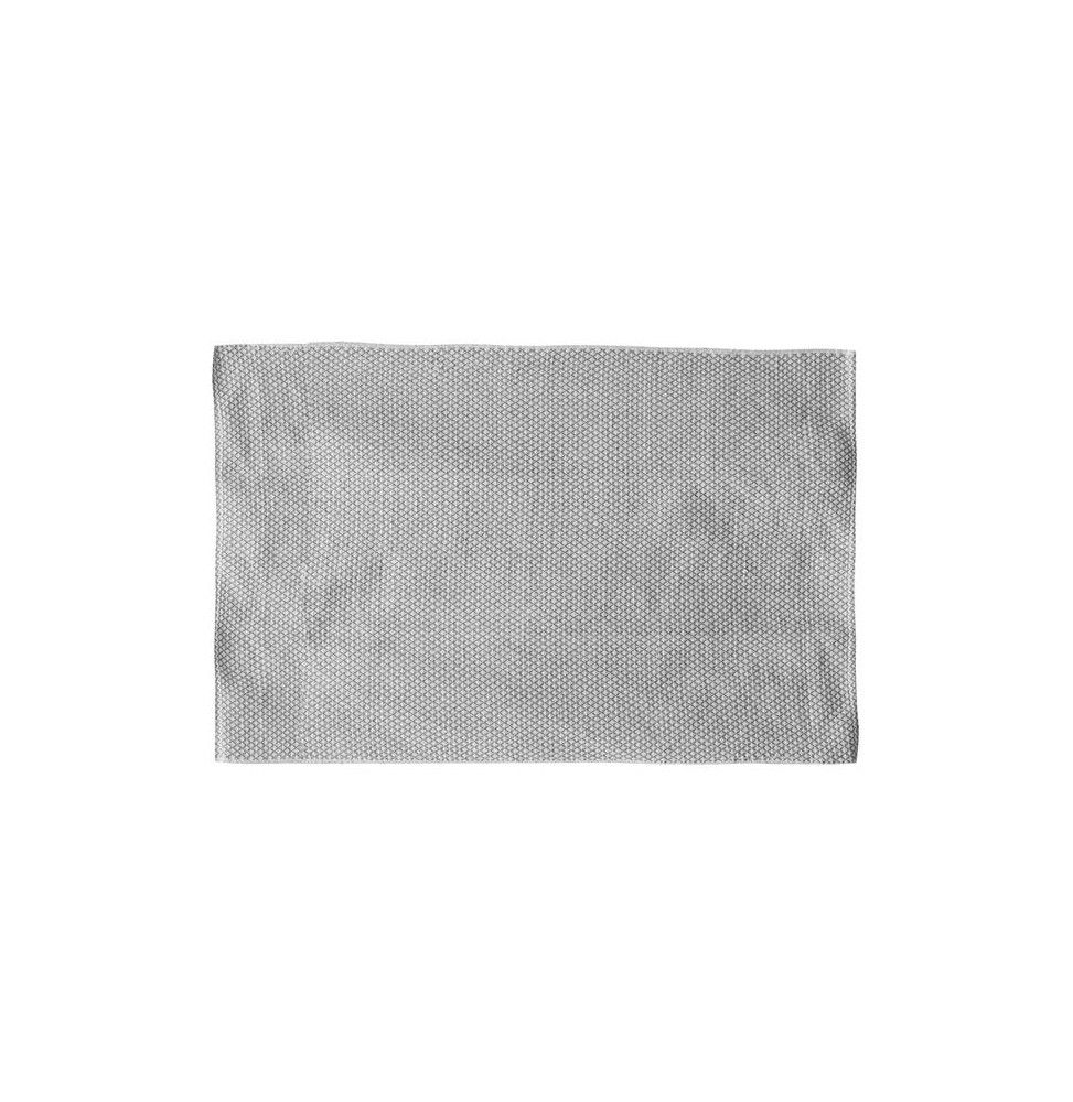 Grand tapis rectangulaire - 120 x 170 cm - Motifs losanges - Gris et blanc
