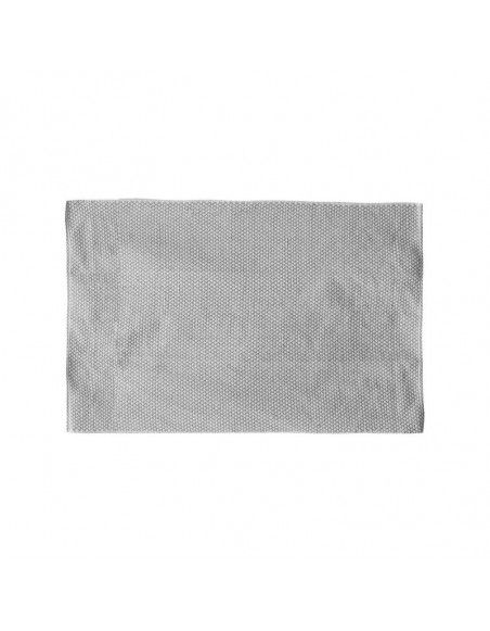 Grand tapis rectangulaire - 120 x 170 cm - Motifs losanges - Gris et blanc