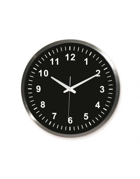 Horloge en métal - D 45 cm - Noir