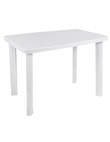 Table de jardin - 100 x 70 cm - Blanc