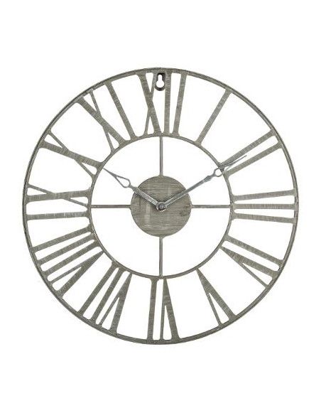 Pendule vintage - D 36.5 cm - Gris