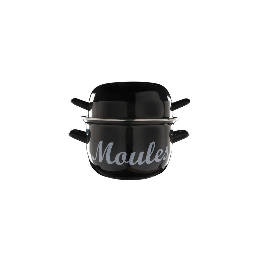 Casserole à moules - 2,8 L - Noir