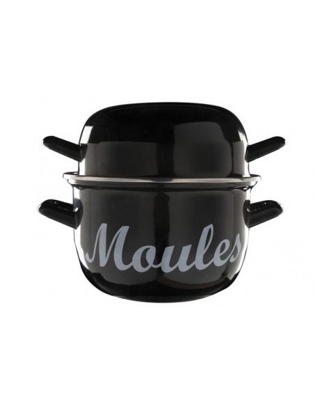 Casserole à moules - 2,8 L - Noir