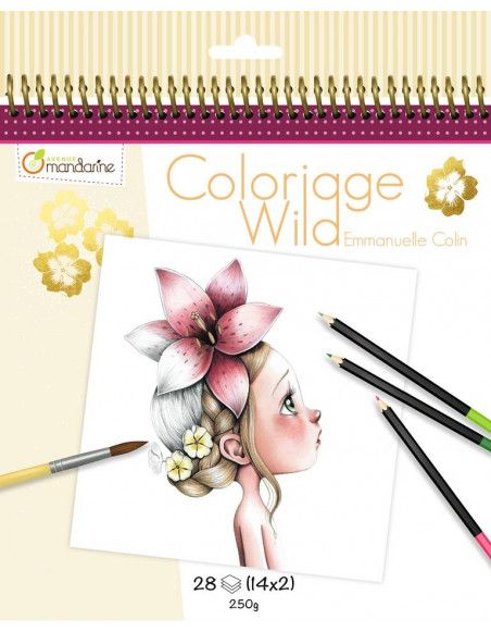 Cahier de coloriage - 28 dessins - Wild