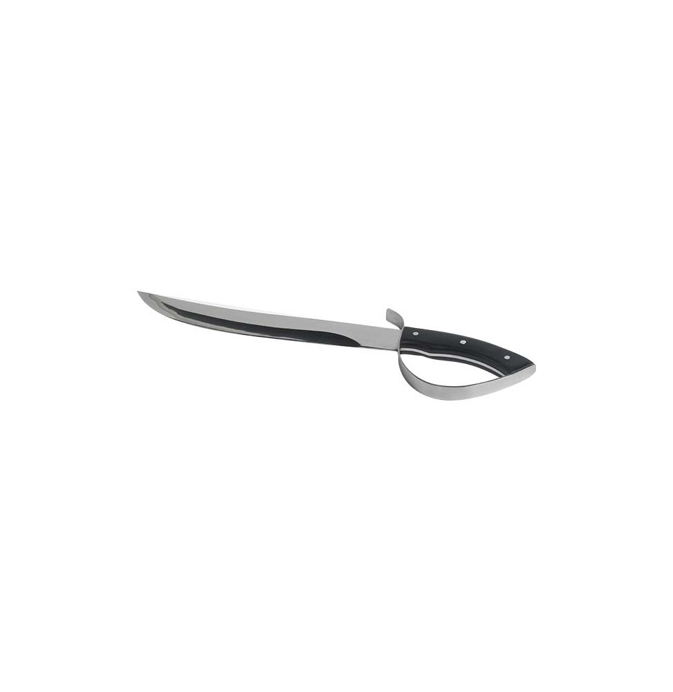 Sabre en acier inoxydable pour bouteille de champagne - L 43,5 x l 15,8 x H 3 cm - Argenté