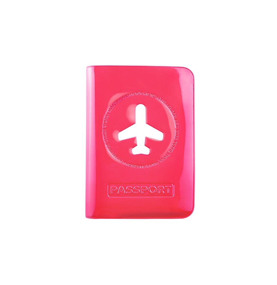 Porte passeport - 10,3 x 13,7 x 0,5 cm - Rose