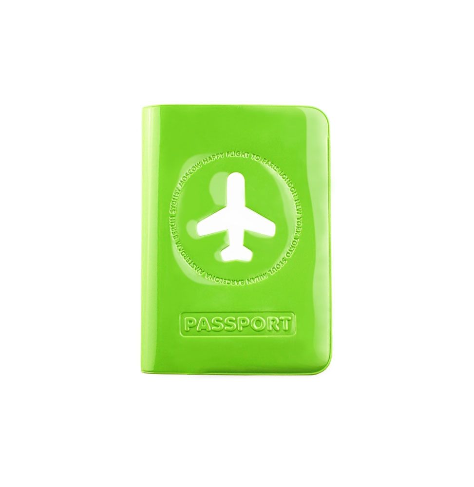 Porte passeport - 10,3 x 13,7 x 0,5 cm - Vert