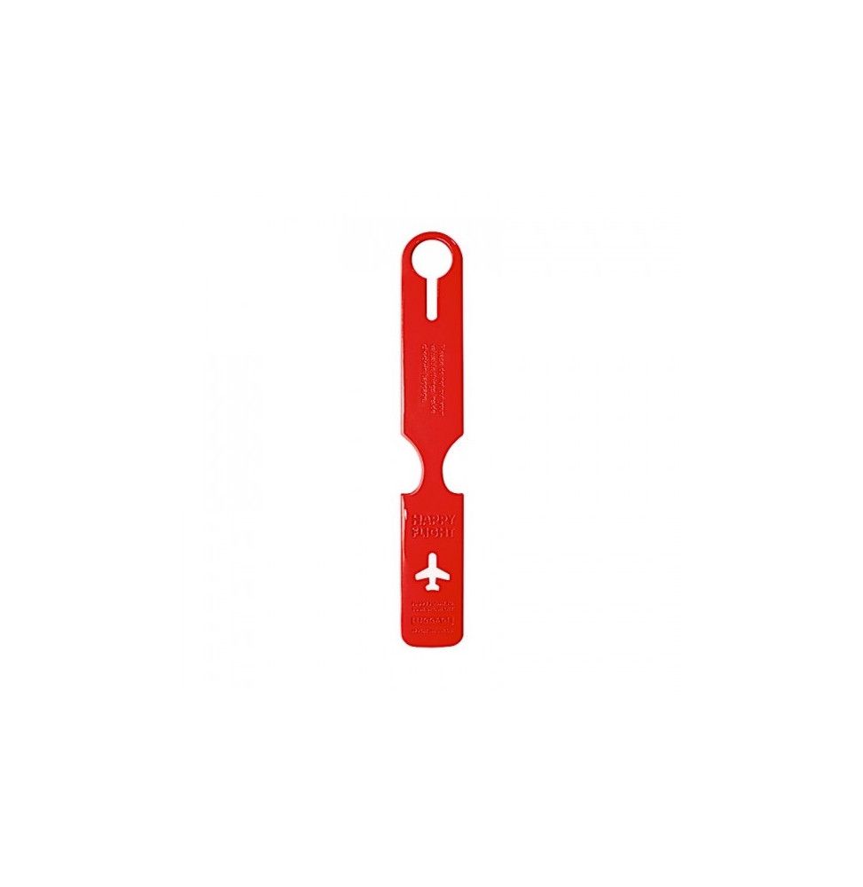 Porte-adresse pour bagage - Rouge
