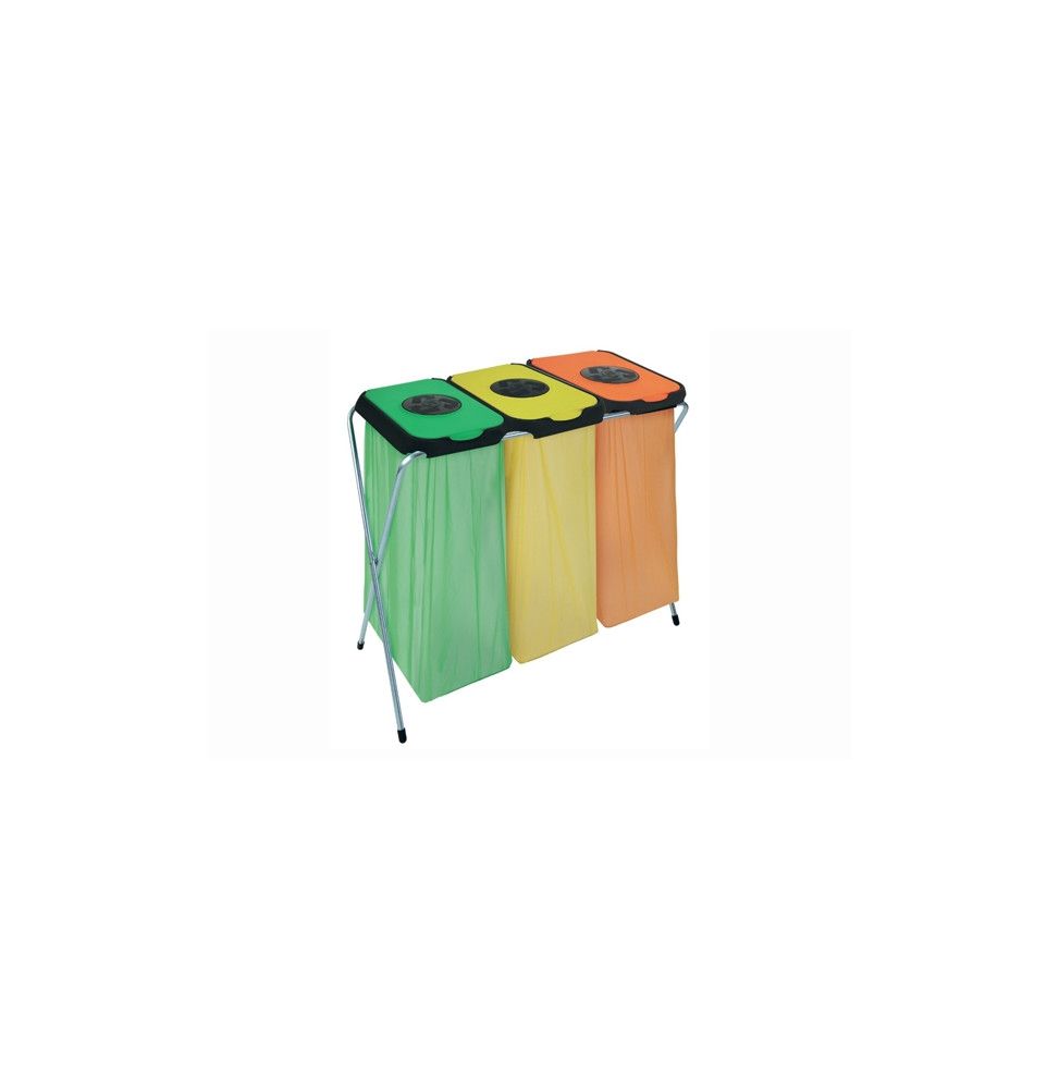 Eko-Thinks 3 supports sac poubelle - 95 x 45 x 90 cm - Multicolore