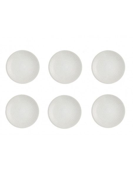 Lot de 6 assiettes plates Galaxy rondes - 27 cm - Grès