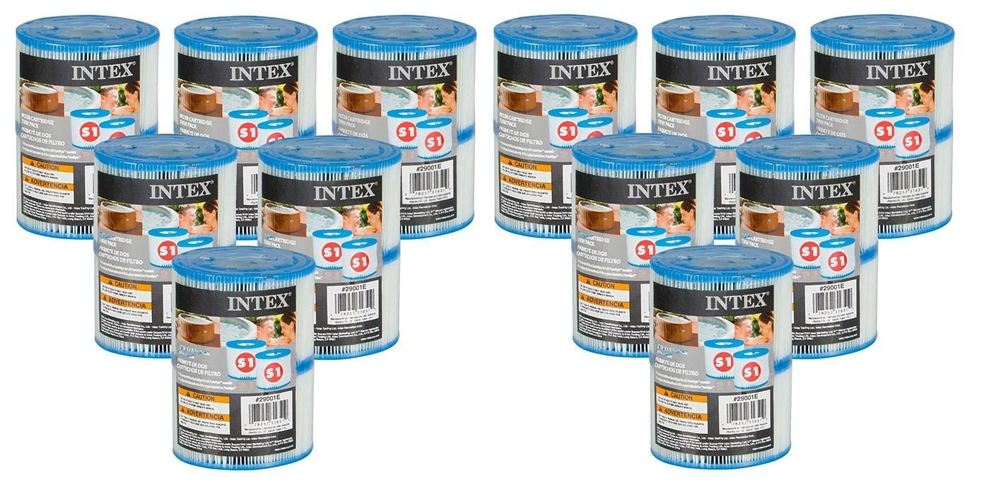 Cartouches pour SPA - Intex - 12 lot de 2 cartouches de filtration
