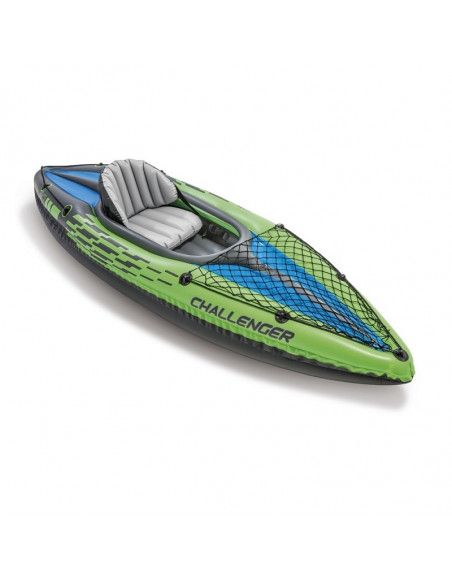 Set kayak Challenger k1 avec rame et gonfleur - L 276 x l 76 x H 33 cm - Intex