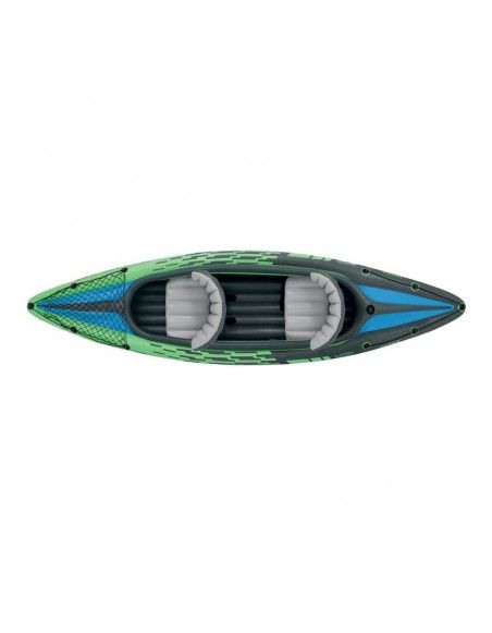 Set kayak gonflable Challenger k2 avec rame et gonfleur - L 351 x l 76 x H 38 cm - Intex