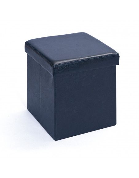 Boîte tabouret pliable Setti - l 38 x P 38 x H 38 cm - Noir