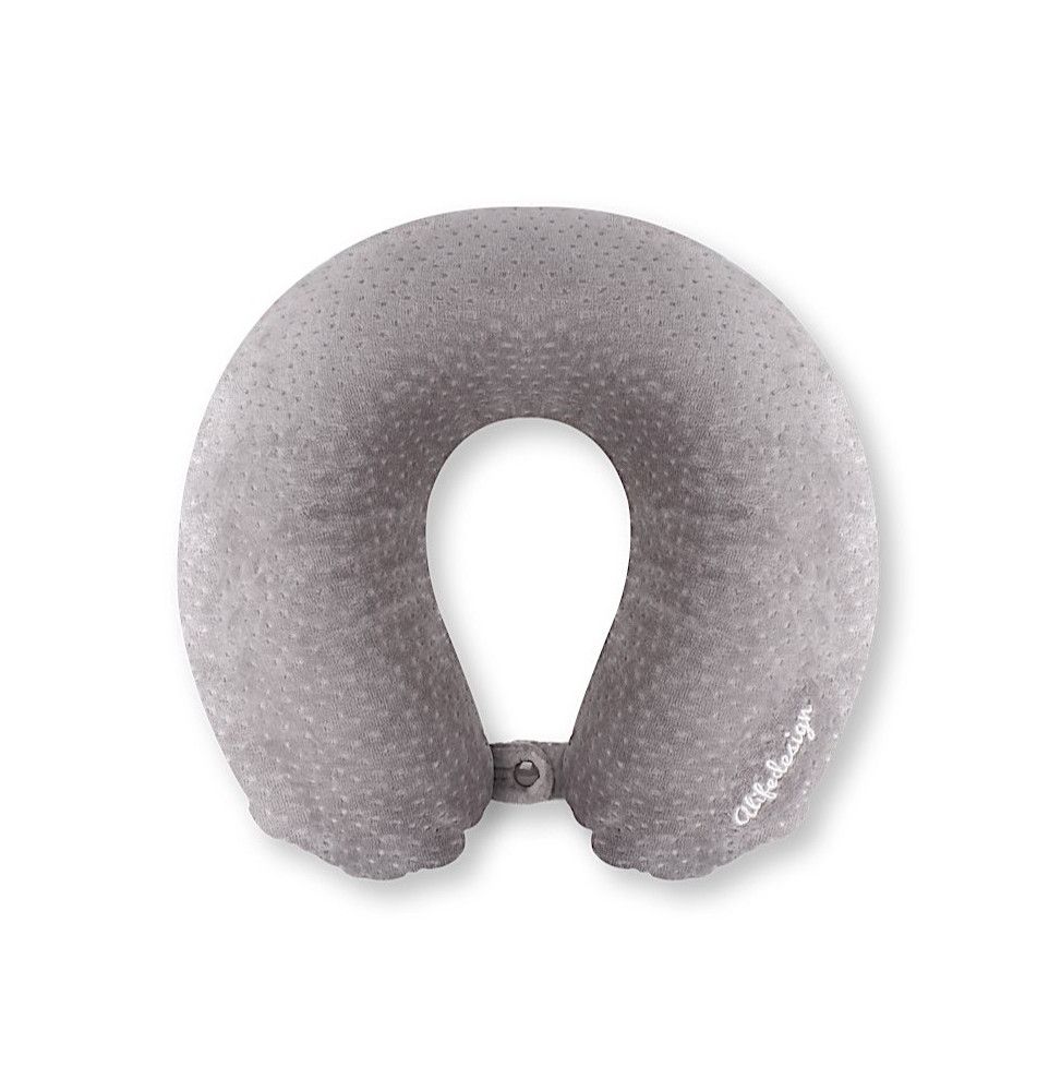 Coussin de voyage à mémoire de forme - Gris