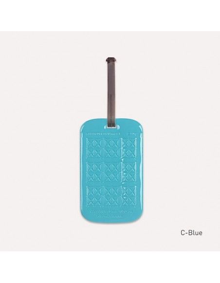 Etiquette de bagage customisable - Bleu
