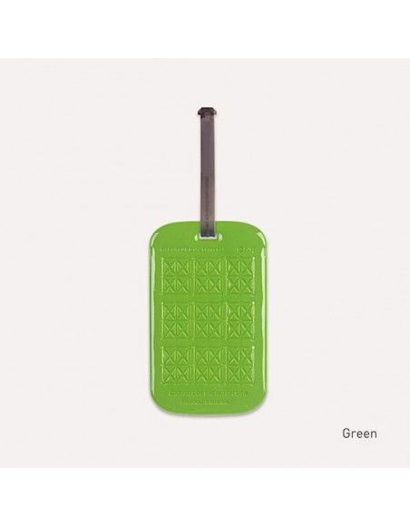 Etiquette de bagage customisable - Vert