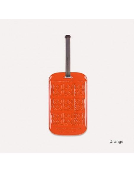 Etiquette de bagage customisable - Orange