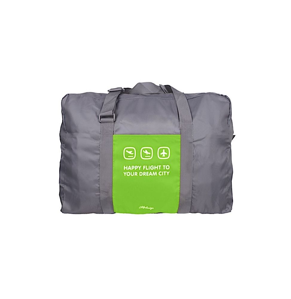 Sac de voyage 43 L - 55 x 40 x 20 cm - Gris et vert