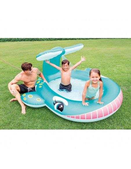 Piscinette fontaine baleine - L 2,01 x l 1,96 x H 0,91 m - Intex