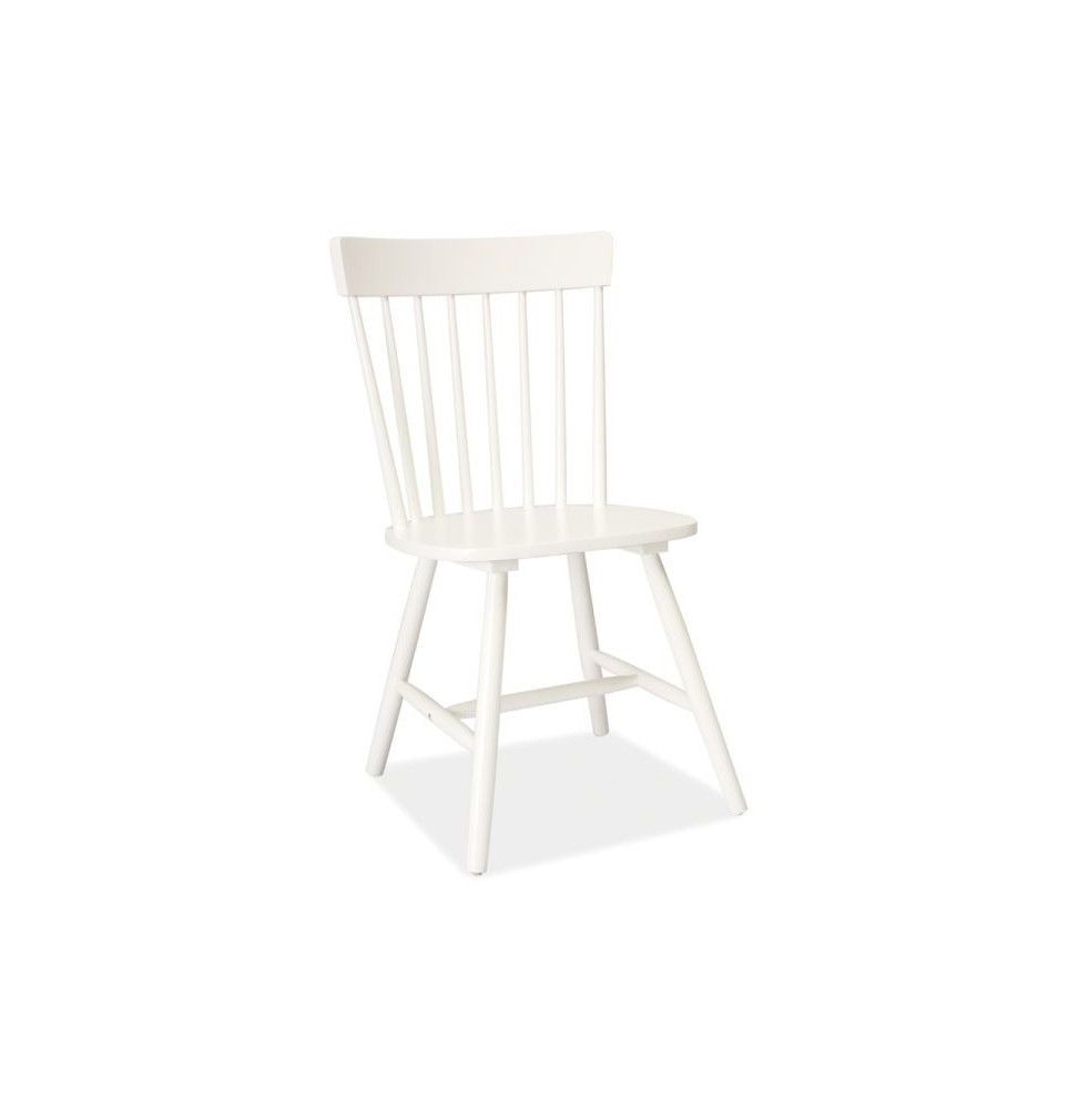 Chaise en bois - Alero - 45 x 40 x 89 cm - Blanc