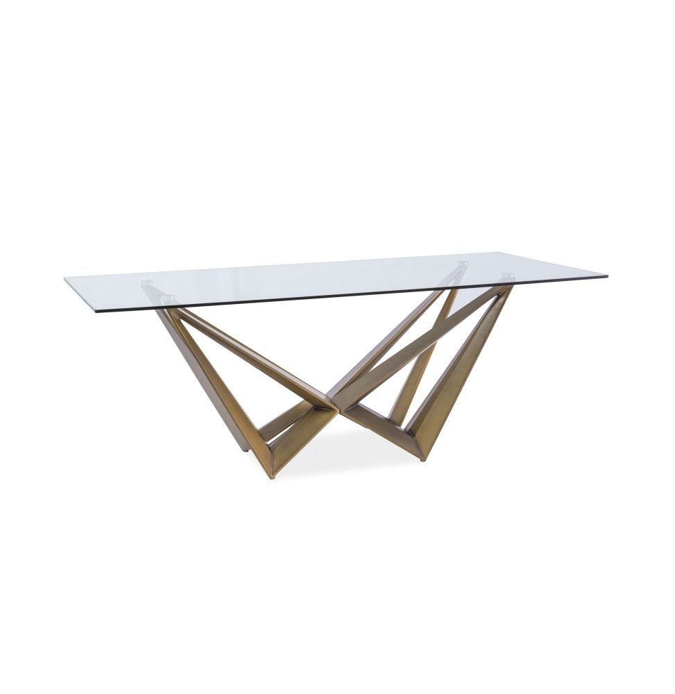 Table rectangulaire 10 personnes - Aston - 200 x 100 x 76 cm