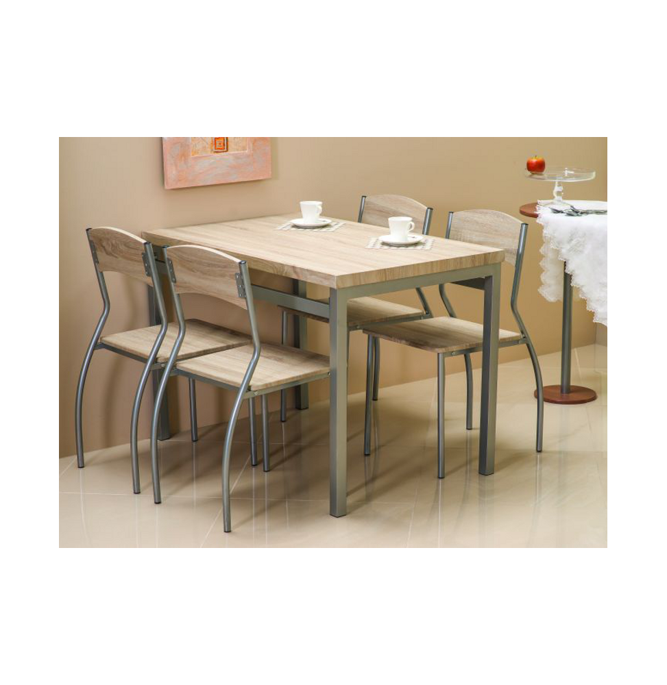 Table rectangulaire 6 personnes - Astro - 70 x 110 x 76 cm