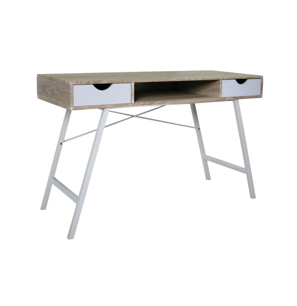 Bureau rectangulaire en MDF - 120 x 48 x 76 cm