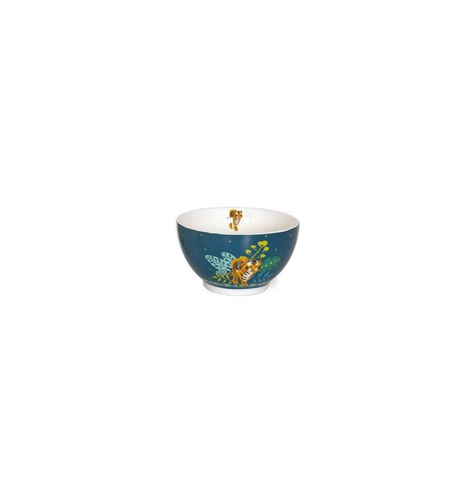 Bol Tigre en porcelaine - 480 ml - Bleu