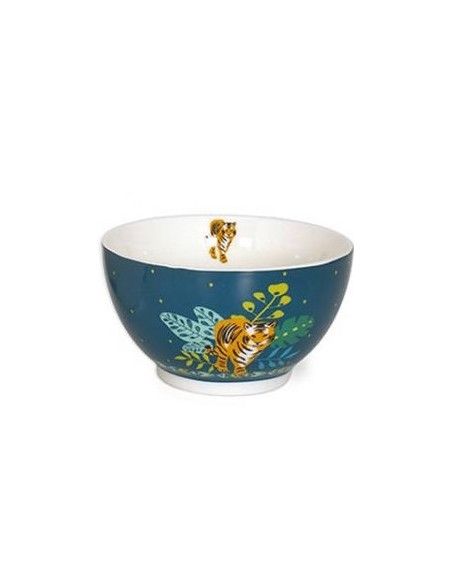 Bol Tigre en porcelaine - 480 ml - Bleu