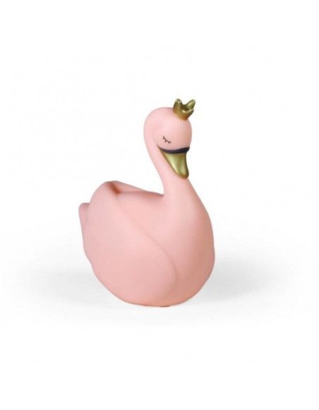 Veilleuse Cygne - 10 cm -  Rose