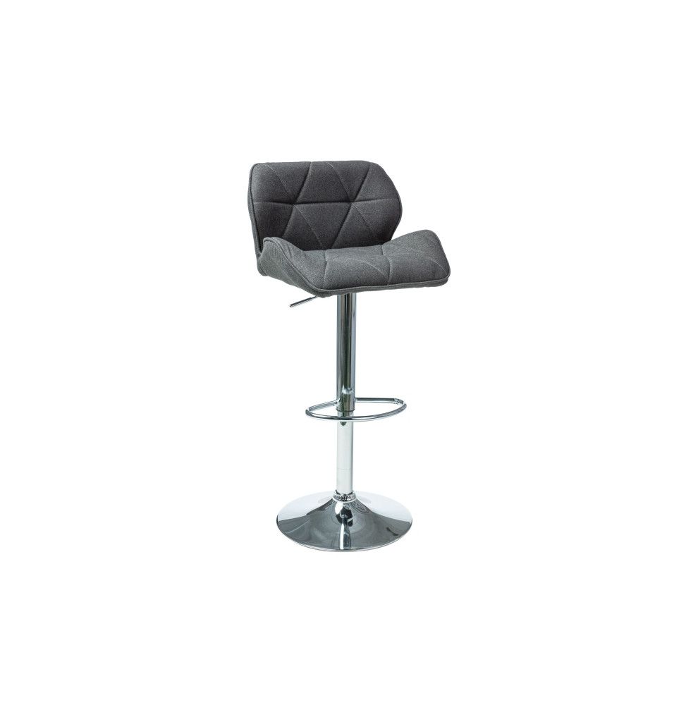 Chaise de bar - 51 x 37 x 86 cm - Gris foncé