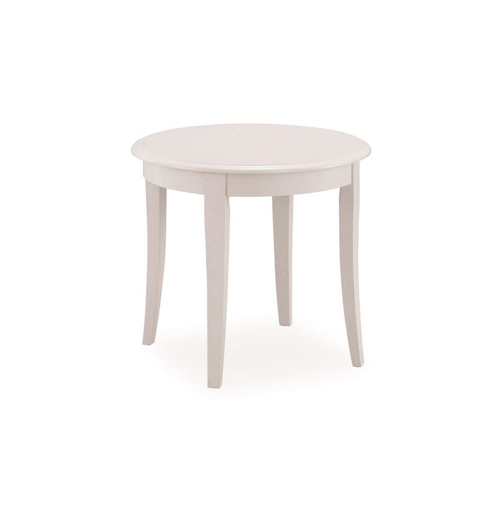 Table basse ronde - California D - D 60 x H 55 cm - Blanc