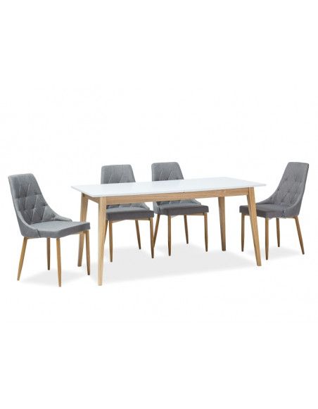 Table extensible 8 personnes - César - 120-165 x 68 x 75 cm