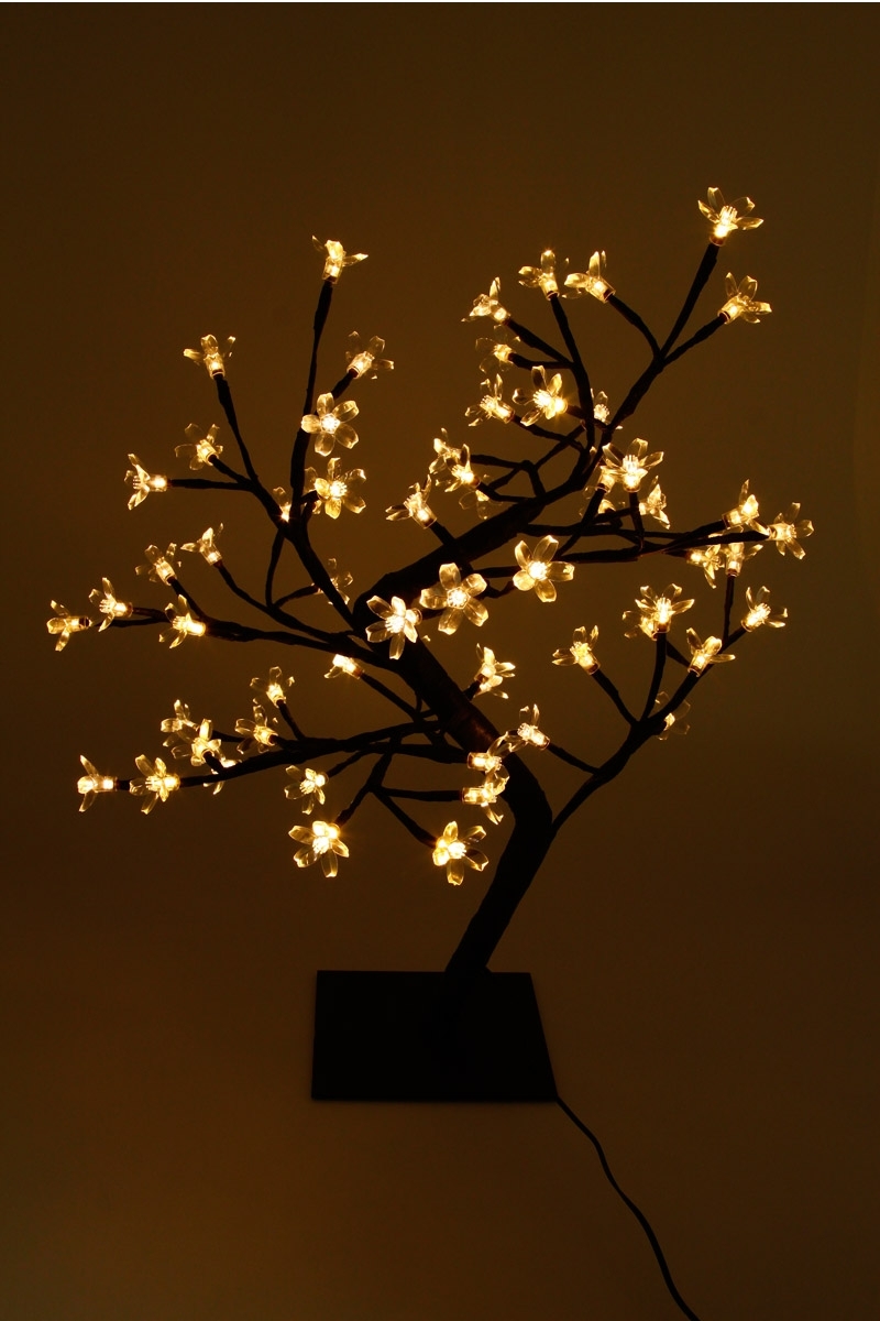 Arbre lumineux d'intérieur blanc - 48 LEDs - Décoration lumineuse