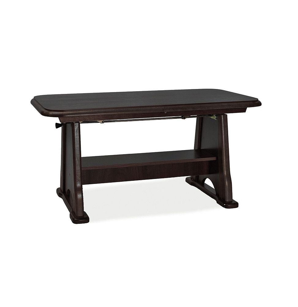 Table extensible 8 personnes - Beata - 130-170 x 67 x 60 cm - Bois - Couleur wengé