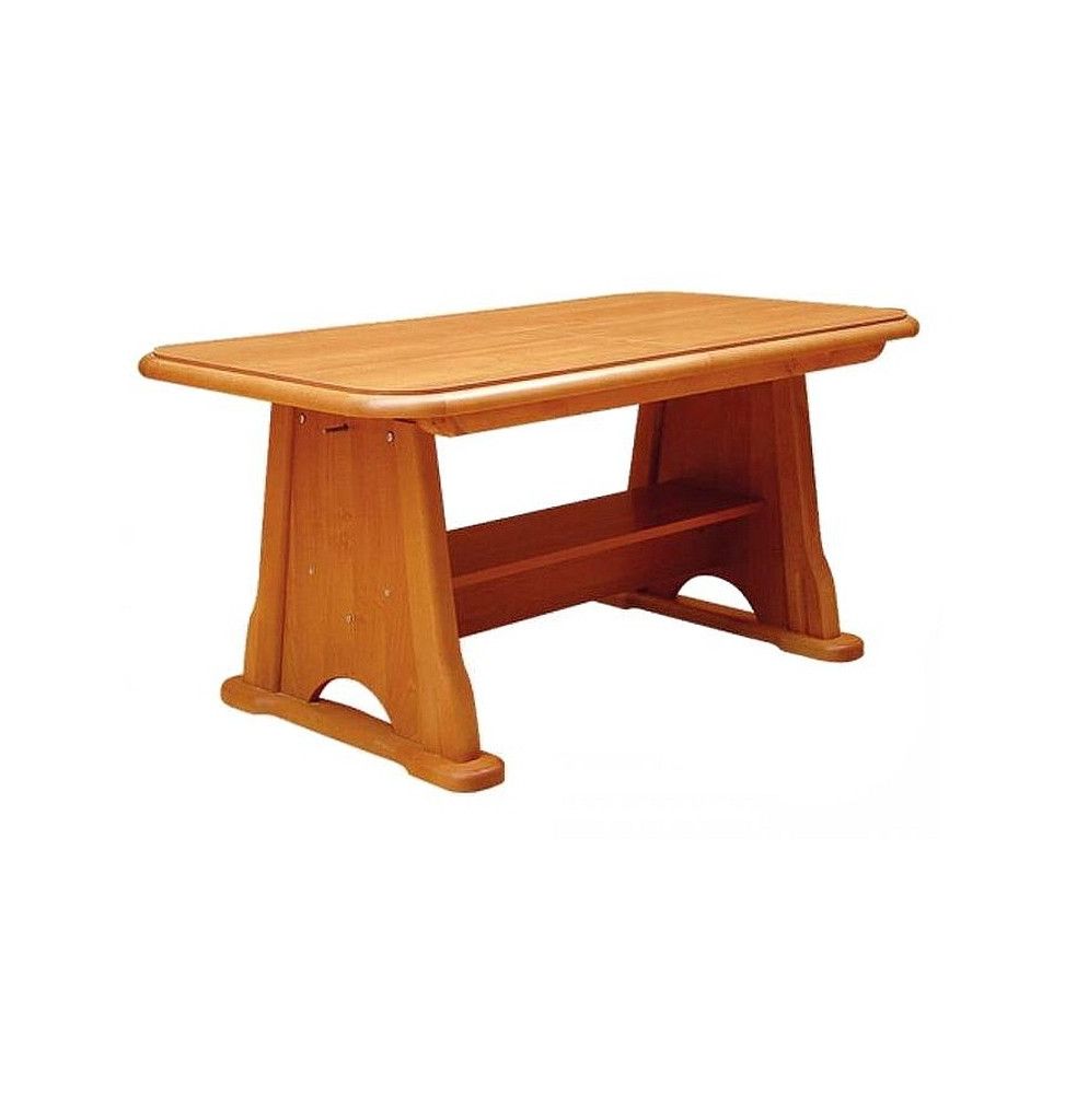 Table extensible 8 personnes - Beata - 130-170 x 67 x 60 cm - Bois - Couleur aulne