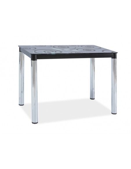 Table 6 personnes - Damar II - 100 x 60 x 75 cm - Noir