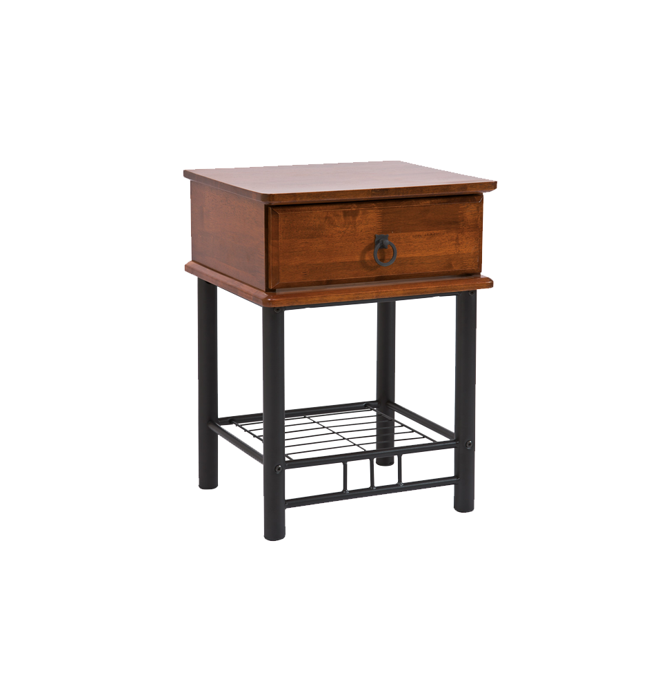 Table de chevet - ET747 - 40 x 45 x 61 cm - Couleur bois